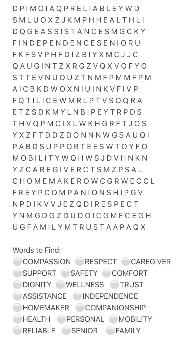 Adelmo Word Search